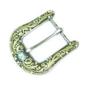 Western Belt Buckle Crystals Bling Cowgirl Rodeo